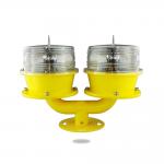 Low Intensity Solar Aviation Obstruction Light GPS Sync Flashing Lamp 360° Beam Angle