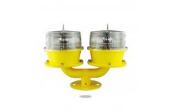 China Low Intensity Solar Aviation Obstruction Light GPS Sync Flashing Lamp 360° Beam Angle supplier