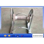 12KN Rated Load 150mm Cable Pulling Pulley , Aluminum Wheel Cable Roller Guide