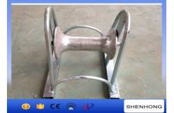 China 12KN Rated Load 150mm Cable Pulling Pulley , Aluminum Wheel Cable Roller Guide supplier