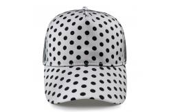 China Customized Wool Plain Printed Baseball Caps 56cm 6 Panel Embossed Pattern supplier