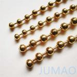 Gold Stainless Steel Metal Bead Ball Curtains Chain For Architectural for sale