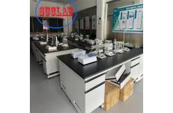 China Chemical Resistant  Chemistry Lab Workbench Wood Lab Casework With Multiple Cabinets supplier