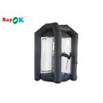 Black Cube Inflatable Money Grab Booth Machine For Event CE  SGS ROHS for sale