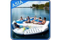 China 0.9mm Durable PVC Tarpaulin Inflatable Island Floating Lounge supplier
