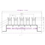 1000mm Stainless Steel Tower Internals For Chimney Tray