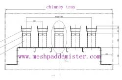 China 1000mm Stainless Steel Tower Internals For Chimney Tray supplier