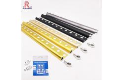 China Champagne 6063 Aluminum Tile Trim , 2m Ceramic Tile Metal Trim supplier