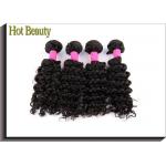 Natural Color Virgin Human Hair Extensions Deep Wave Full And High Density for sale