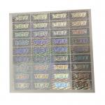 Anti Counterfeiting PET Film 3D Holographic Stickers for sale