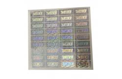 China Anti Counterfeiting PET Film 3D Holographic Stickers supplier