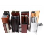 Powder Spray Coated Construction Aluminum Profile /  Customized Sections for sale
