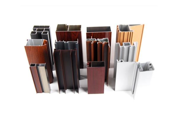 Powder Spray Coated Construction Aluminum Profile / Customized Sections