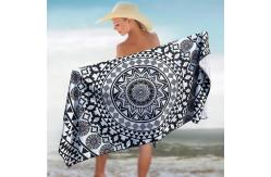 China Personalized Rectangular Beach Towel With Custom Logo Lightweight supplier