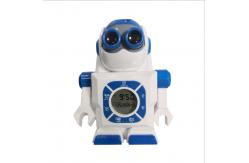 China OEM Robot Kids Alarm Clock eco friendly Plastic ABS material supplier