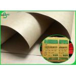 SGS Approved Hard Stiffness 90gsm Natural Brown Kraft Liner Paper For Cement Bags for sale