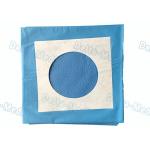 Blue Surgery Sterile Disposable Drapes With Circle Hole / Adhesive Tape for sale