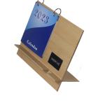 Printing Custom 365 Day Calendar , Wooden Desk Calendar With Wireless Charger