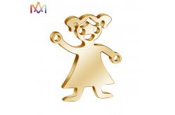 China anti rust Plating OEM Meaningful Engravable Boy Girl Pendant supplier