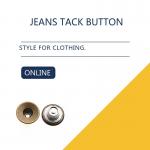 Antique Brass Custom / Inlaid Jeans Tack Shank Button /  Leather Clothing Bulk Trims for sale