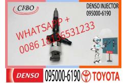 China common rail fuel injector 095000-6190  23670-30100  for Toyota supplier