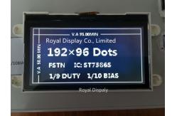 China 1/10 Bias FSTN COG Graphic LCD Display 192X64 Transflective Positive supplier