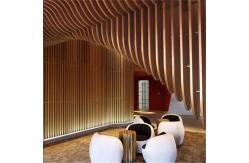 China Extruded Aluminum Baffle Metal Building Facades Wall Curtain Customized Pattern supplier