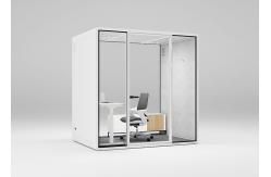 China Excellent Soundproof  Customized Silent Soundproof Office Booth Stain Resistant Private Office Booth supplier
