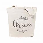 Travel Use Custom Printed Tote Bags / Cloth Shopping Bags Customized Size for sale