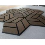 10mm PET Wood Veneer Acoustic Panels Slat Composite Acoustic Wall Panel No MDF for sale