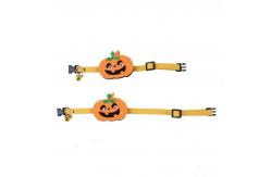 China Pet Halloween Accessories Set ABS Dog Bat Hat Pumpkin Cat Collar supplier