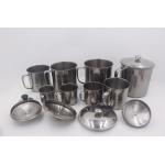 12cm Stainless Steel Baby Mug Chrome Camping With Lid for sale