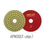80mm 3'' No 50 Grit Diamond Wet Polishing Pads Wet Dry Diamond Polishing Pads 0.3cm for sale