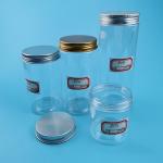 120ml 200ml 250ml 500ml Clear Plastic Pet Jar With Aluminum Lid  Food Grade for sale