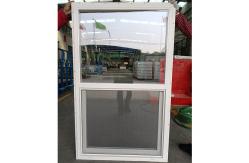 China Slimline UPVC Single Hung Window With Custom Made Glass supplier