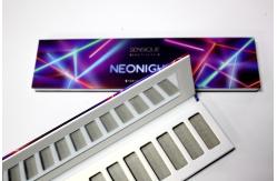 China 12 Pan Paper Empty Eyeshadow Palette Handmade With White Pearl Paper supplier