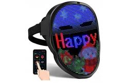 China Programmable App Led Halloween Mask Bluetooth Diy Text Image supplier