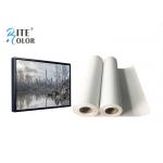 Waterproof 280gsm Matte Polyester Canvas Rolls Single Side For Giclee Inkjet Printing