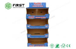 China Customized Logo Printing POP Floor Display Cardboard Display Shelf supplier
