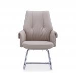 Paded Armrest Leather Office Visitor Chair High Density Foam for sale
