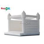 Adult Kid Pure White Pvc Wedding Bounce House With Air Blower for sale