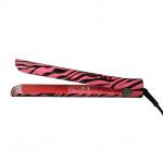 LCD red zebra high speed heat hair straightener iron Water transfer printing technology for sale