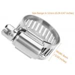ISO9001 12.7mm Band Width Nickle plated American Hose Clamp for sale
