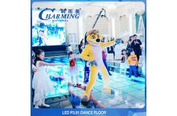 China Practical 1920Hz LED Screen Floor Tiles , IP65 Waterproof Rent Disco Floor supplier