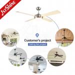 Decorative Smart Restaurant Ceiling Fans Remote Control Air Conditioning