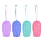 Customized High-Quality Soft Rubber Silicone Shower Brush For Shower Massage Use for sale