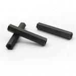 Stable SAE Grade2 Black Oxide 1/4*20 3/8*16 CS Hexagon Coupling Nuts Zinc and Wax Coating for sale