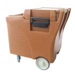 Hotel Mobile Insulated Ice Caddy With Sliding Cover for sale