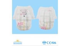 China Non Woven Fabric Soft Baby Pull Up Pants With 3D Leak Prevention Channel supplier