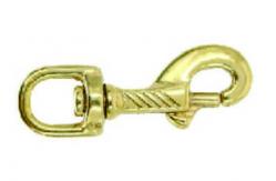 China Heavy Duty Solid Brass Snap Hook Swivel Bolt Snaps Spring Release supplier